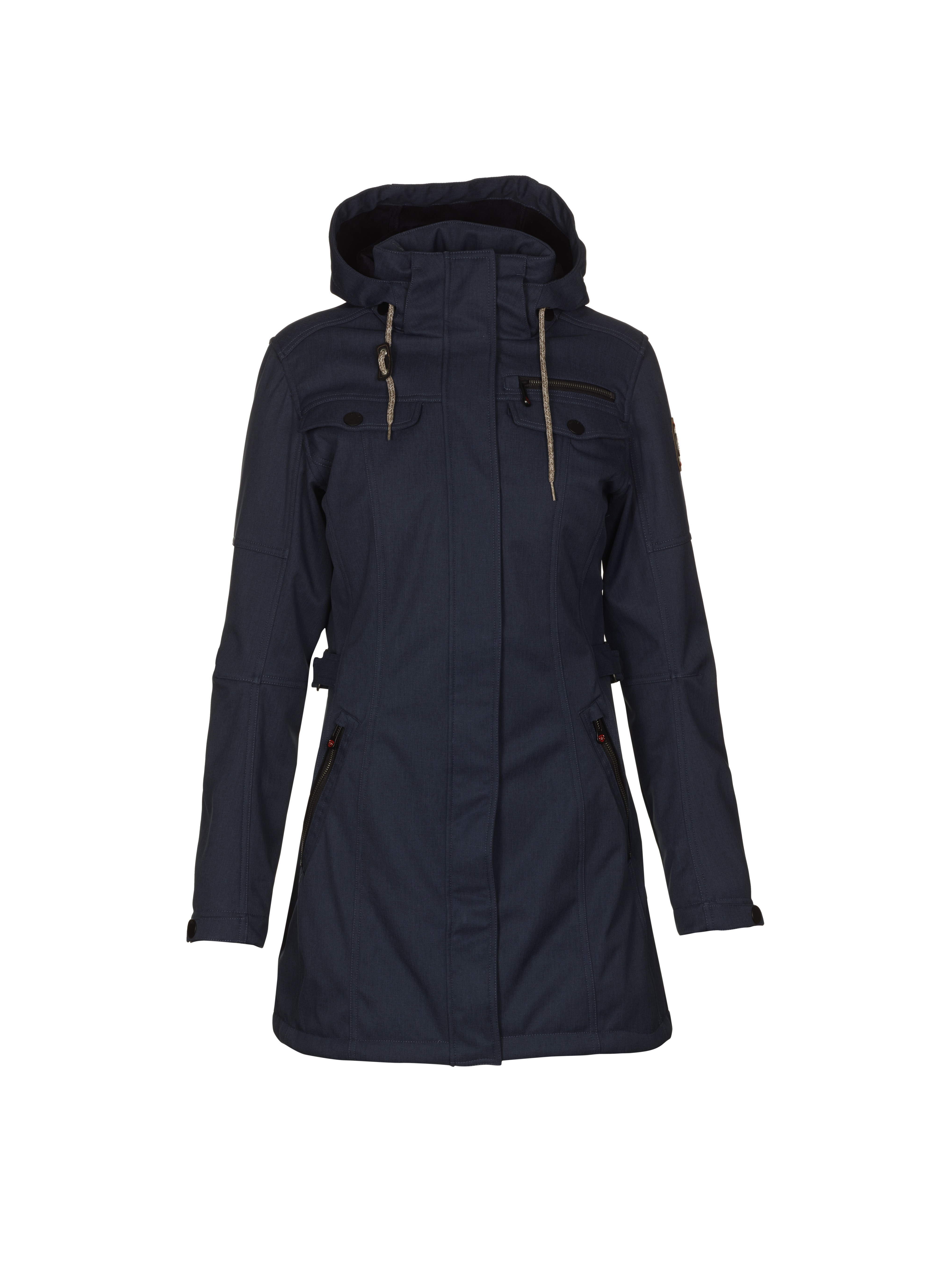 Killtec GIGA DX Cappotto softshell Donna Hennara Casual Nero /Blu marino 44