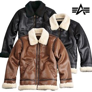 Alpha Industries Veste Homme B3 FL Des Bomber Fourrure MA1 d'hiver NEUF