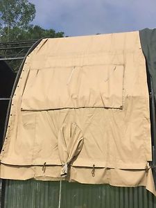 Temper Tent Window Center Section Temperate Desert Tan Vinyl Tarp NOS