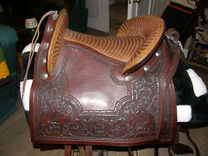 Peruvian Western Paso Fino Show Saddle with accessories