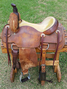 16" Daniel Uptmor Ranch Cutting Saddle (Made in Texas)