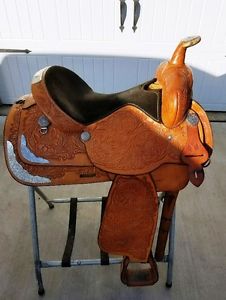 15" Circle Y Show Western Pleasure Saddle, Gorgeous!