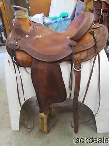 Circle Y Hand Made Ranch Wade Saddle 16" Used