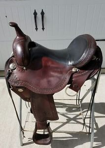 15" Circle Y Flex 2 Sheridan Trail Saddle, Nice!