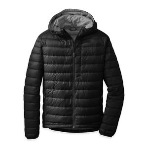 OUTDOOR RESEARCH MEN'S TRANSCENDENT DOWN HOODY BLACK (SMALL)