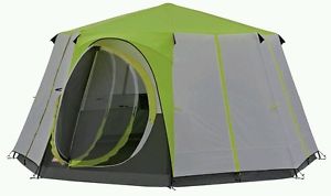 Coleman Cortes Octagon 8 and Front Extension Tent. 2 Tents