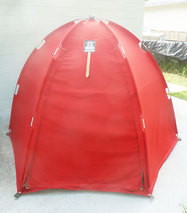 Vintage RED 1960s Thermos "Pop-Tent" Camper - King Seeley BILL MOSS - 8102 / 01