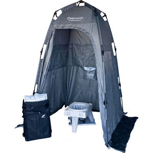 Cleanwaste Go Anywhere Complete Portable Toilet System Grey One Size