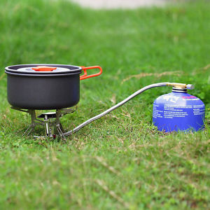 Portable Dpower Foldable Camping Stove with Piezo Ignition (4.8 Ounce) PY