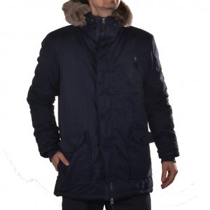 Bench Souffle Parka Fermeture éclair Veste d'hiver Veste Anorak bleu marine