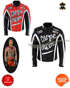 Noir et rouge veste cuir veste motard film de couple style veste cuir