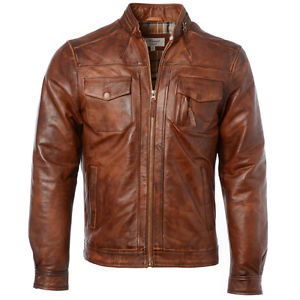 HOMMES ASHWOOD CUIR NET COMPATIBLE AVEC VINTAGE STYLE MOTARD VESTE 1895 DÉLAVÉ