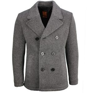 BOSS Orange Veste Homme Manteau Slim Fit gris marbré Bennox 50320774 039