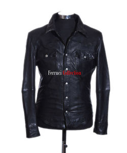 Nathan Noir Pour Hommes Classique Chic Décontracté Vrai Cuir De Mouton
