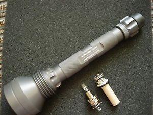 Surefire M4 bored 2*18650+SW 02+Five Mega bi-pin Socket+WA 1185 Bulb
