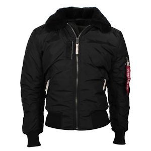 Alpha Industries Injecteur III Veste Homme D'aviateur Blouson Bombardier Noir