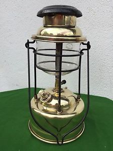 Polished Brass X246 Pork Pie Tilley Oil Lamp Good Condition