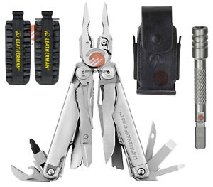 LEATHERMAN SURGE MULTITOOL + LEATHER SHEATH + 42 BITKIT + EXTENDER BIT