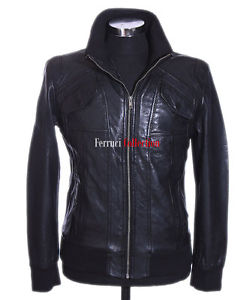 Croisière Noir Pour Hommes Vintage Rétro Vrai Cuir Nappa Mouton Veste Mode