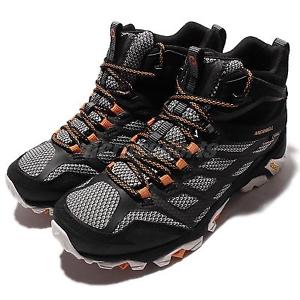 Merrell Moab FST MID Gore-Tex Black Grey Mens Outdoors Hiking Sneakers ML35737