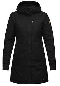 Fjäll räven Kiruna Rembourrage Parka Femmes, Manteau d'hiver pour femmes, noir