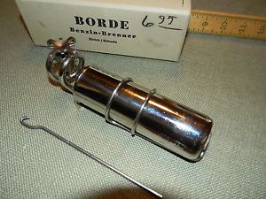 RARE NOS Vintage Borde Benzin-Brenner Backpack Camping Stove ZURICH SWITZERLAND