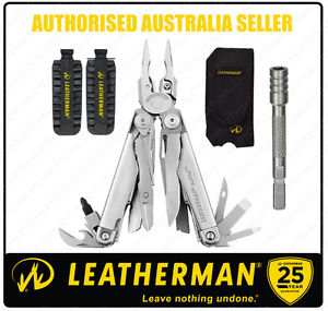 Leatherman SURGE Multi-Tool + Nylon Sheath + 42 Bit Kit + Bit Extender *AUTHAUSD