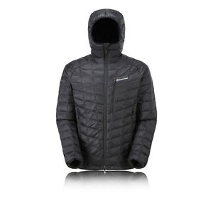 Montane HI-Q Luxe Mens Black PERTEX Water Resistant Warm Hooded Jacket Top