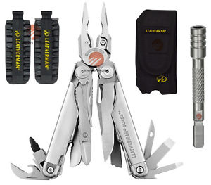 LEATHERMAN SURGE MULTITOOL + NYLON SHEATH + 42 BITKIT + EXTENDER BIT