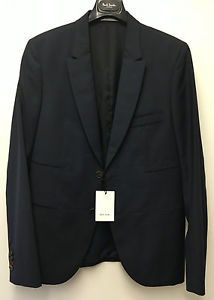 Paul Smith "MAINLINE" Pour Veste Habillée BLEU MARINE Fabriqué au Japon UK38