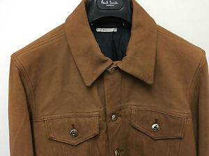 Paul Smith "MAINLINE" Veste Cuir Taille M Aisselle pour 20" / 51cm Made in Italy