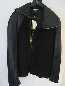 Paul Smith Veste "MAINLINE" cuir noir & Laine Taille M UK 40 Aisselle pour