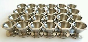 Set of (12) 1.340 or 1.375 OD Dry Storage Cups D Cell Maglite 316L Stainless S.
