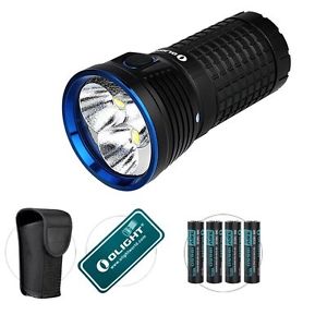 Olight X7 Marauder 9000 Lumens 3*CREE XHP70 LED Tactical Flashlight+ 4*Batteries