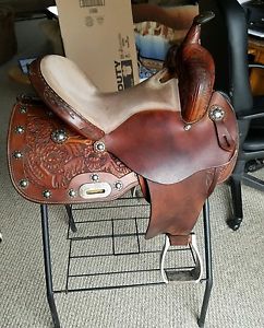 13.5 Custom Sady Lane barrel saddle