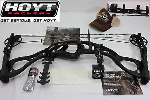 Hoyt Charger 27 to 30" 60# Tactical Black Compound Bow Full Package