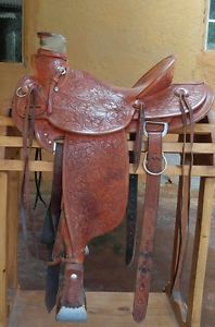 15" fully tooled mccall wade saddle