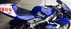 Pabst Blue Ribbon KIDS 33 CC MINI BIKE GAS MOTOR SUPER BIKE PBR Free PBR T-Shirt