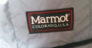 -20 Degree Marmot Gopher  Goose Down ( long ) winter Sleeping Bag. Left zipper