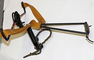 BADASS CUSTOM HUNTER !!THE ULTIMATE BUSH-CRAFT SLING SHOT/BOW, 65# MAX