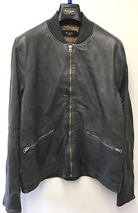 Paul Smith Veste En Cuir Pour Hommes Taille L