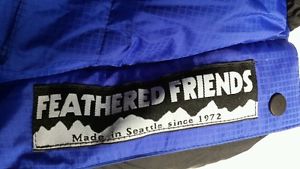 Feathered Friends raven 20° Sleeping Bag long left zipper.