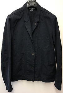 Paul Smith ROUGE OREILLE Veste Bleue Taille L Aisselle pour Aisselle 55.9cm