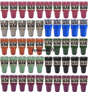 50pcs Yeti 30oz Rambler Cooler Tumbler Stainless Steel Mug Coffee Cup 8 Colors