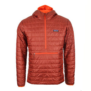 Neuf Pour Hommes Patagonia Nano Puff Bivouac Pull-over - Cendre Rouge