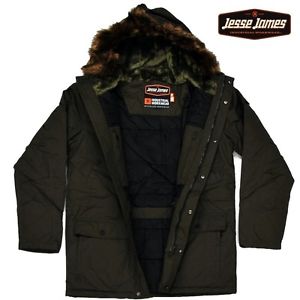 Jesse James Veste D'hiver Pour Hommes Arctique Doudoune Côte Ouest Choppers