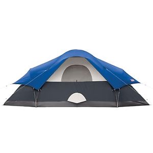 New Coleman Red Canyon 8 Person Tent Blue Camping Free Shipping Outdoors Family