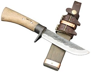 Kanetsune Seki Shun-2 Lg KB-251 Blue Steel 15 Damascus 115mm Outdoor Knife b36