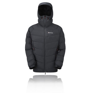 Montane Cerro Down Mens Black Water Resistant Windproof Warm Hooded Jacket M