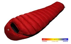 Duck Down 1000 Winter Camping Hiking Lightweight Outdoor Mummy Sleeping Bag
